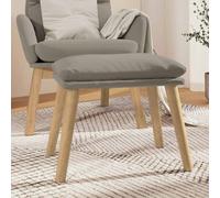 vidaXL Poggiapiedi Grigio Chiaro 45x29,5x35 cm in Velluto