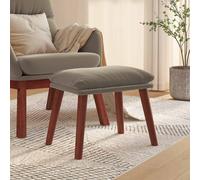 vidaXL Poggiapiedi Grigio Chiaro 45x29,5x35 cm in Velluto