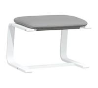 vidaXL Poggiapiedi Grigio Chiaro 51x41x40 cm in Tessuto