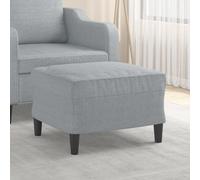 vidaXL Poggiapiedi Grigio Chiaro 60x50x41 cm in Tessuto