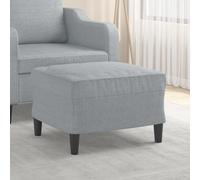 vidaXL Poggiapiedi Grigio Chiaro 60x50x41 cm in Tessuto
