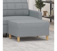 vidaXL Poggiapiedi Grigio Chiaro 70x55x41 cm in Tessuto