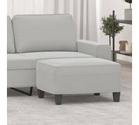 vidaXL Poggiapiedi Grigio Chiaro 70x55x41 cm in Tessuto Microfibra