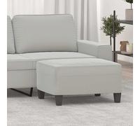 vidaXL Poggiapiedi Grigio Chiaro 70x55x41 cm in Tessuto Microfibra