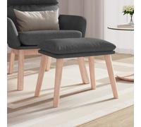 vidaXL Poggiapiedi Grigio Scuro 45x29,5x35 cm in Tessuto