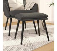 vidaXL Poggiapiedi Grigio Scuro 45x29,5x35 cm in Tessuto