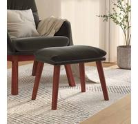 vidaXL Poggiapiedi Grigio Scuro 45x29,5x35 cm in Velluto