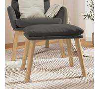 vidaXL Poggiapiedi Grigio Scuro 45x29,5x35 cm in Velluto