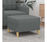 vidaXL Poggiapiedi Grigio Scuro 60x50x41 cm in Tessuto