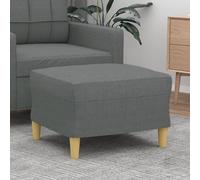 vidaXL Poggiapiedi Grigio Scuro 60x50x41 cm in Tessuto