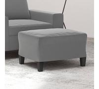 vidaXL Poggiapiedi Grigio Scuro 60x50x41 cm in Tessuto Microfibra