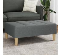 vidaXL Poggiapiedi Grigio Scuro 77x55x31 cm in Tessuto