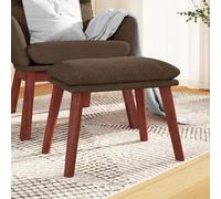 vidaXL Poggiapiedi Marrone 45x29,5x35 cm in Tessuto