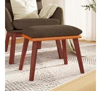 vidaXL Poggiapiedi Marrone 45x29,5x35 cm in Tessuto e Similpelle