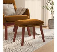 vidaXL Poggiapiedi Marrone 45x29,5x35 cm in Velluto