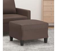 vidaXL Poggiapiedi Marrone 60x50x41 cm in Similpelle