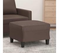 vidaXL Poggiapiedi Marrone 60x50x41 cm in Similpelle