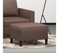 vidaXL Poggiapiedi Marrone 60x50x41 cm in Similpelle