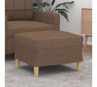 vidaXL Poggiapiedi Marrone 60x50x41 cm in Tessuto