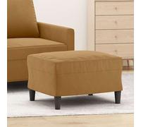 VidaXL Poggiapiedi Marrone 60x50x41 cm in Velluto