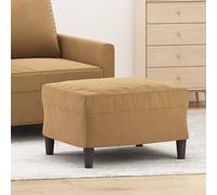 VidaXL Poggiapiedi Marrone 60x50x41 cm in Velluto