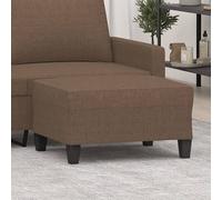 vidaXL Poggiapiedi Marrone 70x55x41 cm in Tessuto
