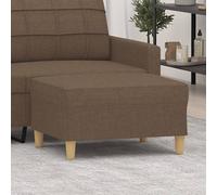 vidaXL Poggiapiedi Marrone 70x55x41 cm in Tessuto
