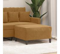 VidaXL Poggiapiedi Marrone 70x55x41 cm in Velluto