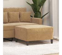 VidaXL Poggiapiedi Marrone 70x55x41 cm in Velluto