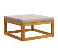 vidaXL Poggiapiedi modulare con cuscini 100% poliestere Solid-Acacia