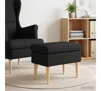 vidaXL Poggiapiedi Nero 55 x 35 x 41 cm