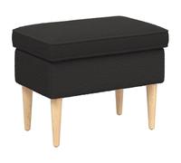 vidaXL Poggiapiedi Nero 55 x 35 x 41 cm Bouclé,