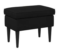 vidaXL Poggiapiedi Nero 55 x 35 x 41 cm Velluto