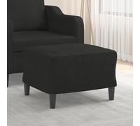 VidaXL Poggiapiedi Nero 60x50x41 cm in Tessuto