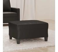 vidaXL Poggiapiedi Nero 70x55x41 cm in Similpelle