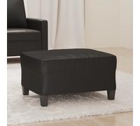 vidaXL Poggiapiedi Nero 70x55x41 cm in Similpelle