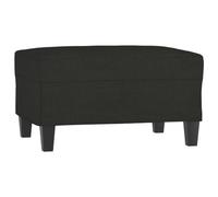 vidaXL Poggiapiedi Nero 70x55x41 cm in Tessuto