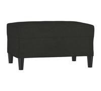 VidaXL Poggiapiedi Nero 70x55x41 cm in Tessuto