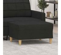 VidaXL Poggiapiedi Nero 70x55x41 cm in Tessuto