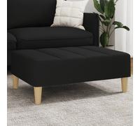 vidaXL Poggiapiedi Nero 77x55x31 cm in Tessuto
