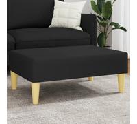 vidaXL Poggiapiedi Nero 77x55x31 cm in Tessuto