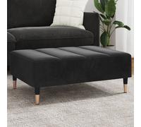 vidaXL Poggiapiedi Nero 77x55x31 cm in Velluto