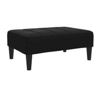 vidaXL Poggiapiedi Nero 77x55x31 cm in Velluto, Pouf, Sgabello in Tessuto, poggiapiedi in Tessuto, ottomana, Seduta da Soggiorno, Mobile da Salotto