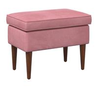 vidaXL Poggiapiedi Rosa 55 x 35 x 41 cm Velluto
