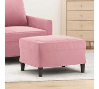 vidaXL Poggiapiedi Rosa 60x50x41 cm in Velluto