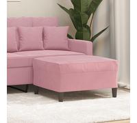 VidaXL Poggiapiedi rosa 70x55x41 cm in Velluto