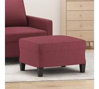 vidaXL Poggiapiedi Rosso Vino 60x50x41 cm in Tessuto