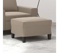 vidaXL Poggiapiedi Tortora 60x50x41 cm in Tessuto Microfibra