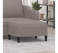 VidaXL Poggiapiedi Tortora 70x55x41 cm in Tessuto