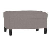 vidaXL Poggiapiedi Tortora 70x55x41 cm in Tessuto